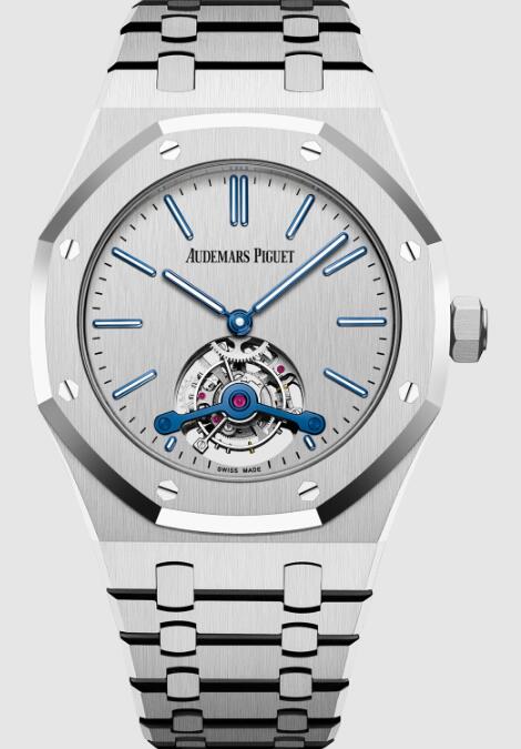 Review Audemars Piguet Replica Royal Oak Ultra Thin Tourbillon Stainless Steel Silver 26527ST.OO.1220ST.01 watch